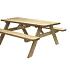 Picknicktafel Easy, 42 mm dik, bladmaat 180 x 70 cm, groen geïmpregneerd.