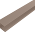 WEO Classic Alu Cladding F-profiel Light Grey 4,5x3,5x360 cm