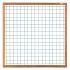 Hardhout Draadscherm Recht in Kader 180x180cm maas 10x10cm