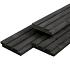 Triple profiel douglas, zwart geïmpregneerd 1.9x13.0x245 cm (wb 12 cm)