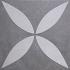 GeoCeramica® 60x60x4cm Entrée Ambiente Antracite Flower