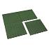 Rubbertegel groen 100x100x4,5cm/ valhoogte 1.5m
