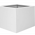 Bloembak vlak - WIT 90x90x60 - PDC - RAL 9016 fijnstructuur