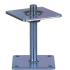 Plaatanker, in hoogte verstelbaar plaat 110x110mm totale hoogte 160mm