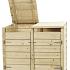 Containerkast dubbel, 128,7 x 152 x 91 cm.