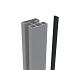 Boston alu Klikprofiel 6x24mm L-234cm RAL9005 tbv alu H paal L-234cm