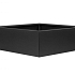 Bloembak vlak - GRAFIET ZWART 120x120x40