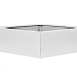Bloembak vlak - WIT 120x120x40