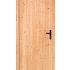Douglas enkele dichte deur B1000xH2050mm buitenmaat, linksdraaiend, zwart beslag