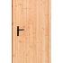 Douglas enkele dichte deur B1000xH2050mm buitenmaat, rechtsdraaiend, zwart beslag
