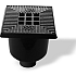 Easydrain putje 20x20 cm met gietijzerdeksel afvoer 75 mm