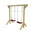 Duikelstang metaal 125 cm, rood.