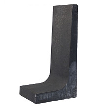l element zwart antraciet 100x50x40cm