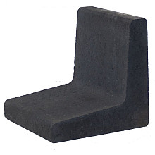 l element zwart antraciet 40x40x40cm