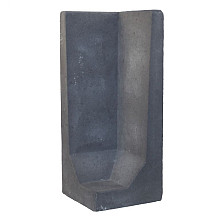 l hoeksteen zwart antraciet 100x50x40cm