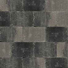 abbeystones 20x30x6 cm grijs zwart met deklaag
