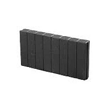 mini quadrobandpalissade 6x25x50 cm zwart