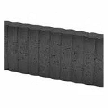 mini rondobandpalissade 6x25x50 cm zwart