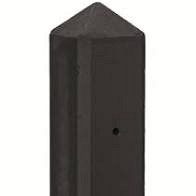 tussenpaal antraciet gecoat glad met diamantkop 10x10x280 cm