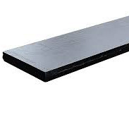 onderplaat antraciet gecoat voor betonpaal 3 5x24x184 cm