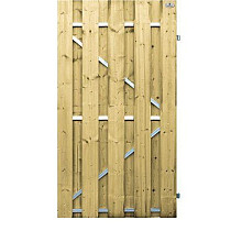 tuindeur de luxe met stalen frame 195x110 cm