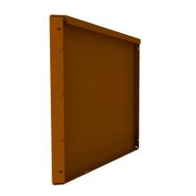 fixed height line hoogte 560 mm paneel 600 mm weervast corten