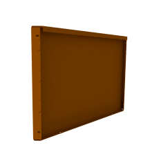 fixed height line hoogte 560 mm paneel 800 mm weervast corten