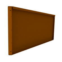 fixed height line hoogte 560 mm paneel 1200 mm weervast corten
