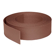 eco flexband eco oh van gerecycled kunstof rol van 25m1 brown 14cm hoog 