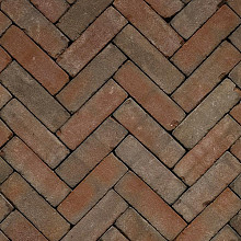 Gebakken Dikformaat Oud Huizen 20x6.5x6 cm Getrommeld