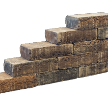 pilestone line walnut 40x15x10cm