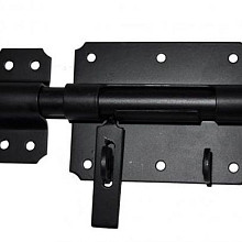 plaatgrendel zwart gepoedercoat plaat 120x50x2 mm 