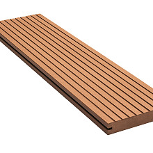 elements loopdekdeel massief bruin 2.3x14.0x300 cm
