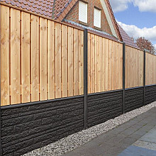 rotsmotief onderplaat antraciet gecoat 3.5x26x184 voor schermen 150 hoog