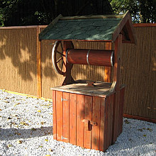 kokosscherm in houten frame 180x120 cm