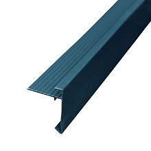 aluminium daktrim 4.5x4.5x250 cm zwart antraciet ral 9005
