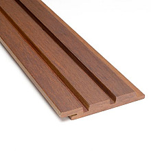 triple rhombus schutting installatie middels clips 195x13.9x1.8 cm werkend 13.1 cm caramel