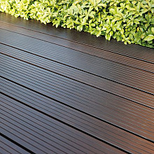 bamboe gevelbekleding melody 1.8x15.5x186 cm dark grof glad olie clip   kops tong groef