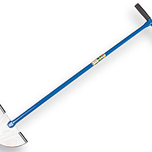 graskantsteker gesmeed blauw met metalen buissteel