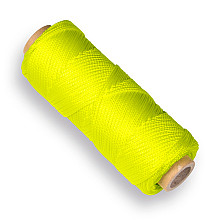 uitzetkoord nylon 1 4 mm dik fluor geel 50 meter