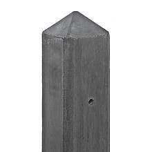 eindpaal antraciet glad met diamantkop 10x10x280cm