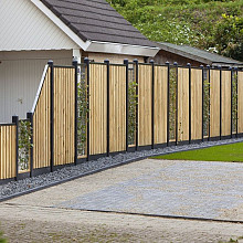 Betonpaal & Onderplaat Antraciet Gecoat
