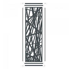 boston decopaneel hera verticaal 58x182cm dikte 2 mm ral7016 1011 