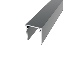 boston alu u lijst start top l175cm ral 7016 25x30mm zonder connectoren