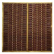 wilgenmat in 44mm frame 180x180 cm