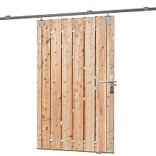 schuifdeur geschaafd lariks douglas 130x195 cm