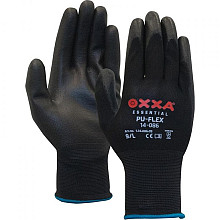 werkhandschoenen m safe pu flex b 14 086 zwart xl 10