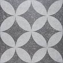 geoproarte 60x60x4 cm dark grey flower