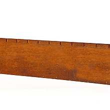 kantopsluiting single flex corten lengte 300 cm hoogte 10 cm