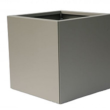 bloembak vlak   taupe 60x60x60 cm